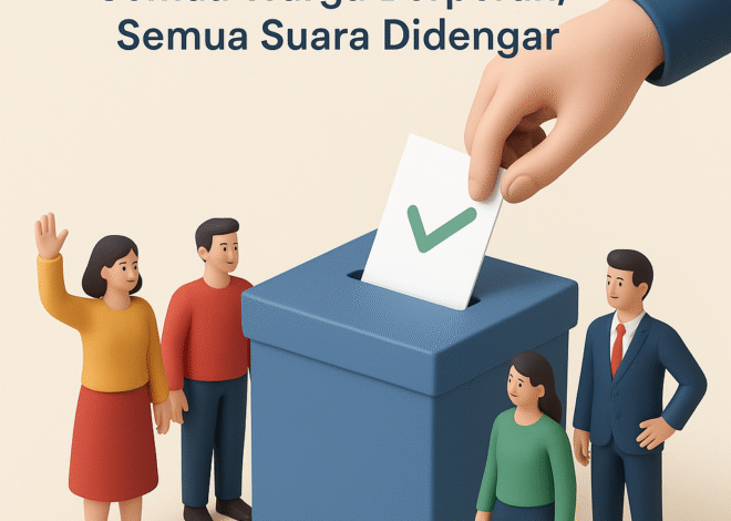 Demokrasi Inklusif: Semua Warga Berperan, Semua Suara Didengar