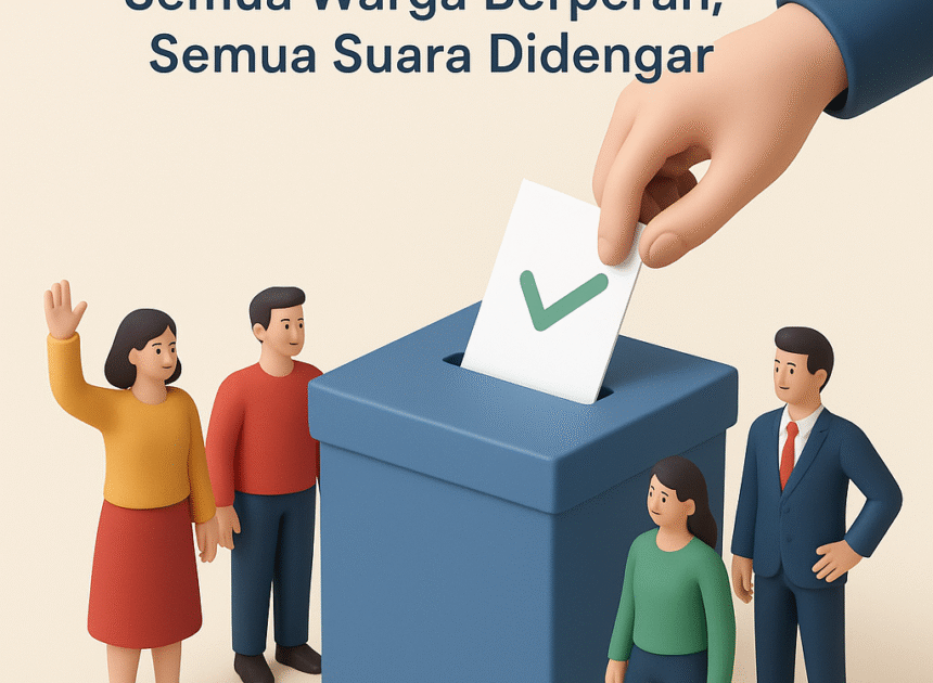 Demokrasi Inklusif: Semua Warga Berperan, Semua Suara Didengar