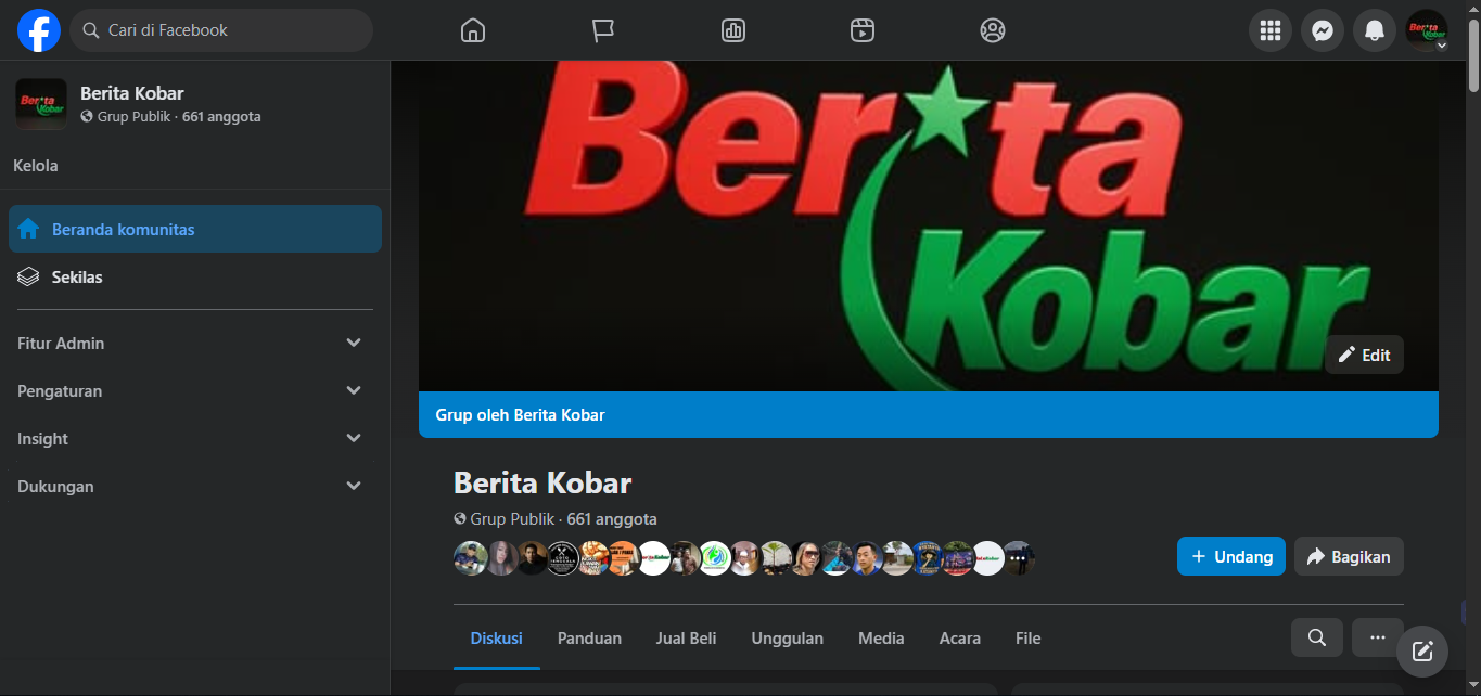 GRUP FACEBOOK BERITA KOBAR