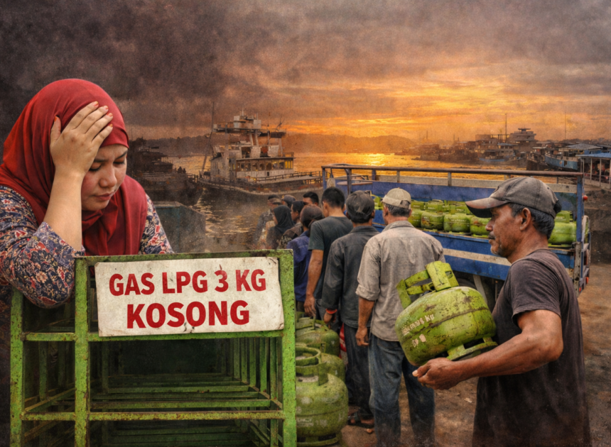Harga Gas Melon Melonjak, Api di Dapur Warga Kumai Kian Menguji Kesabaran