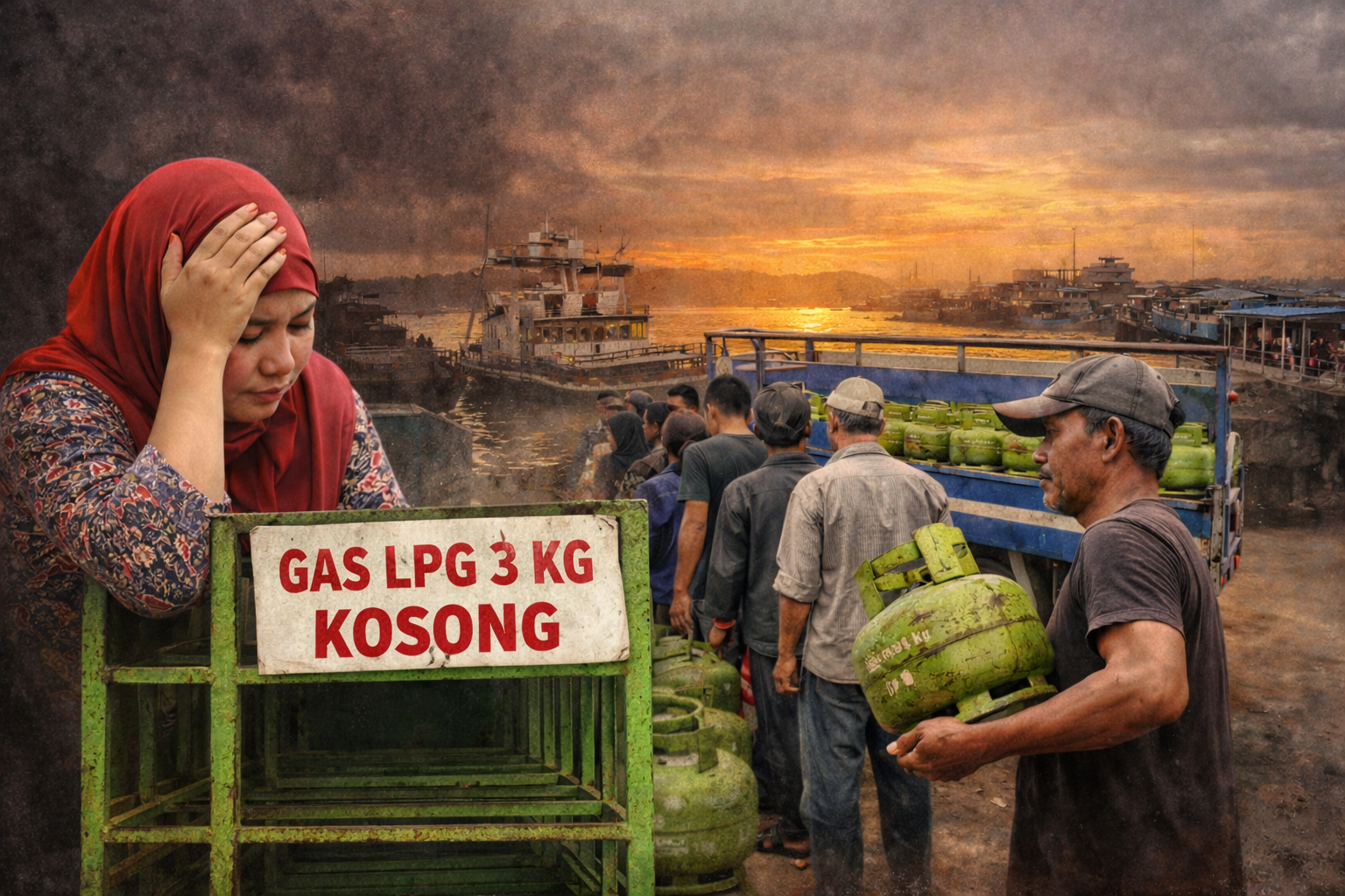 Harga Gas Melon Melonjak, Api di Dapur Warga Kumai Kian Menguji Kesabaran